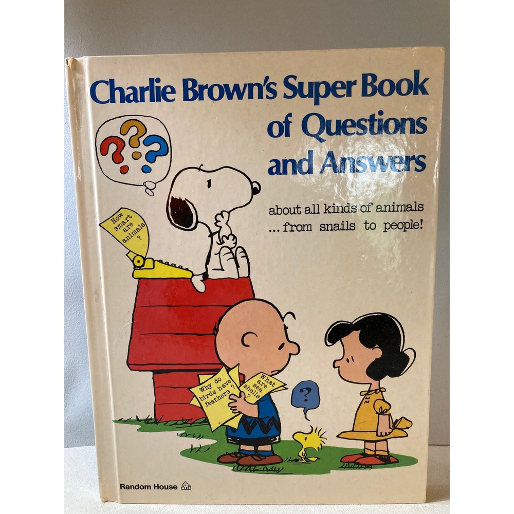 Charlie Brown's Super Book of Questions and Answers Animals Random House Vintage